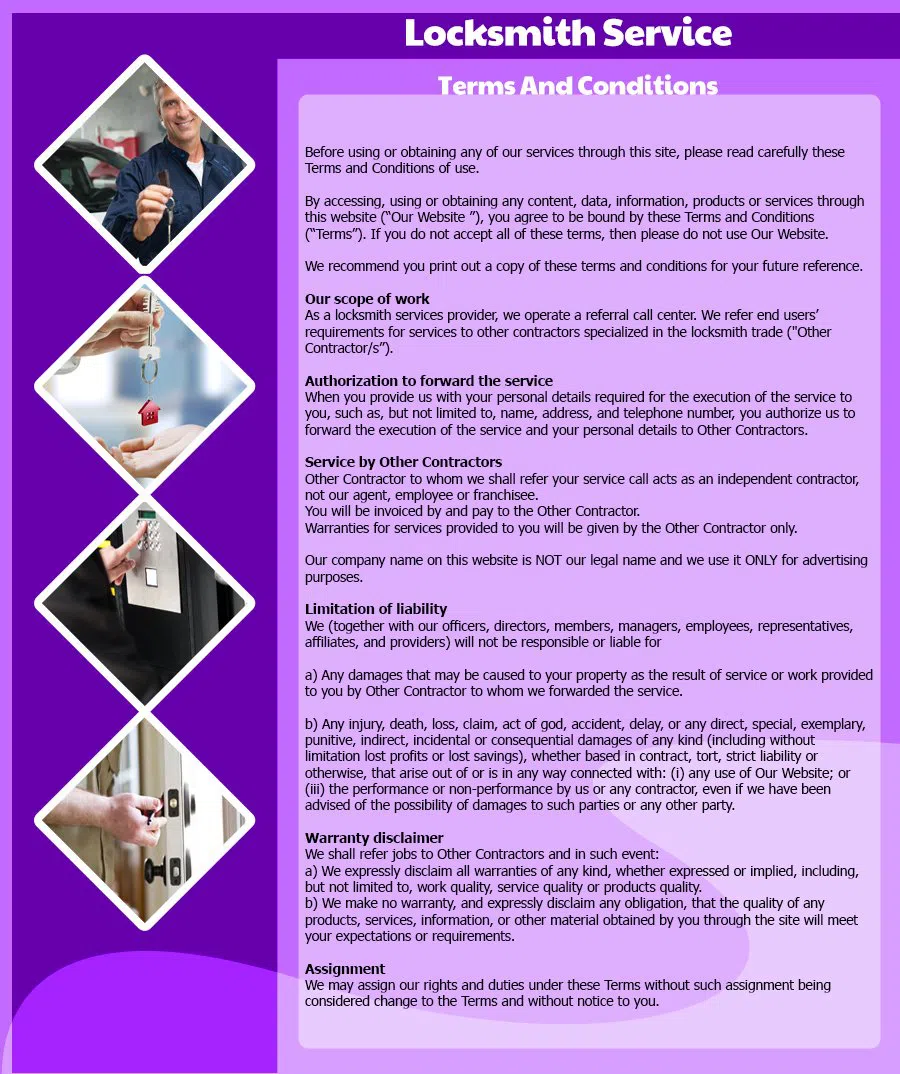 Kennedale TX Locksmith Store Kennedale, TX 817-993-6518 - terms